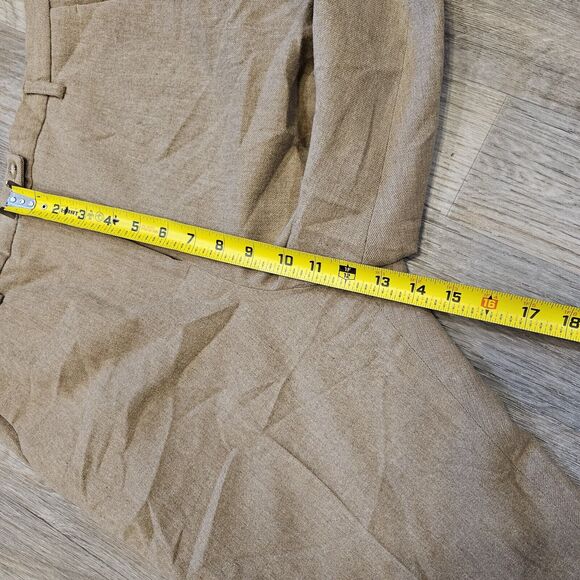 Vtg Pendleton Virgin Wool Trouser Pants Womens 6 Beige Neutral Capsule Wardrobe - Picture 8 of 9
